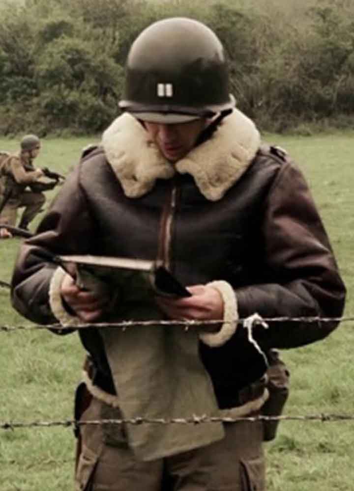 BAND OF BROTHERS (HERBERT M. SOBEL) DAVID SCHWIMMER LEATHER JACKET 
